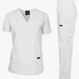 Dagacci 2Piece Set Medical Uniform White NEW Sz. XS